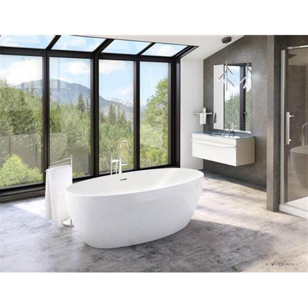 ARIA VOCE 67 TUB/6732/WHITE/WHITE DRAIN COVER