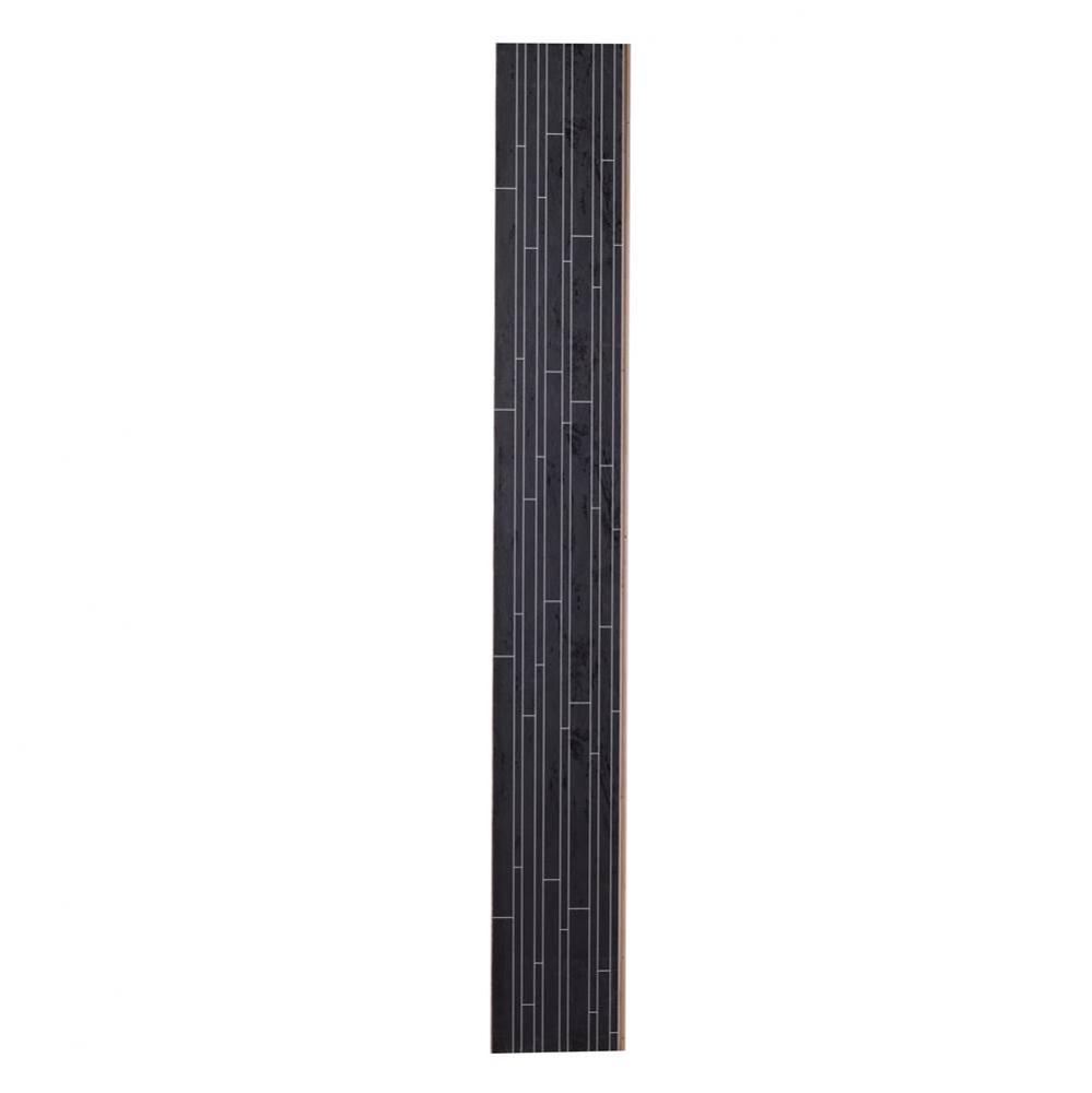 Fibo wall accent panel, 12.6 x 94.5,BLACK SLATE 1066, click 2 sides