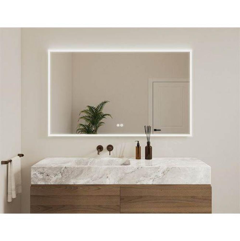 HALO PLUS MIRROR 36''W X 36''H +DEFOG +LIGHT +TOUCH SWITCH