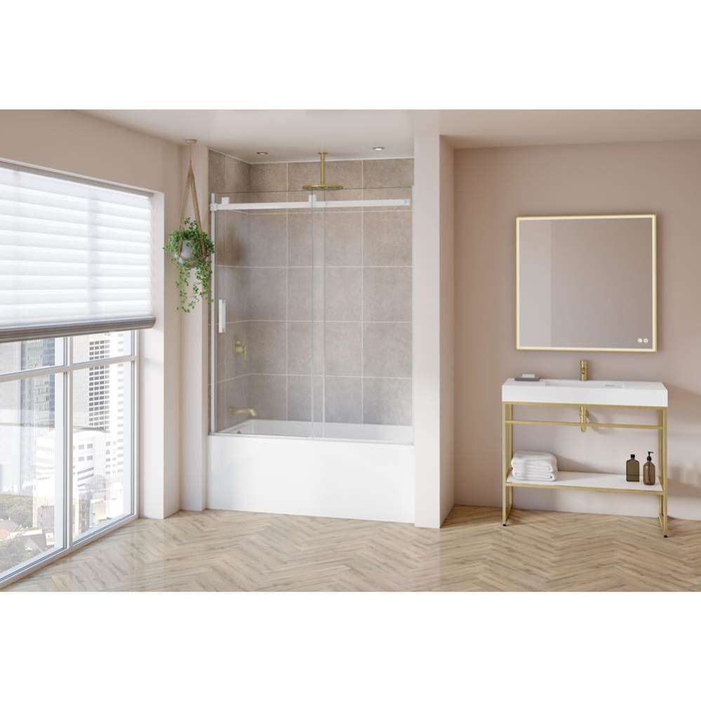 SKYLINE TUB 60W/WHITE/LEFT/SEKUR+