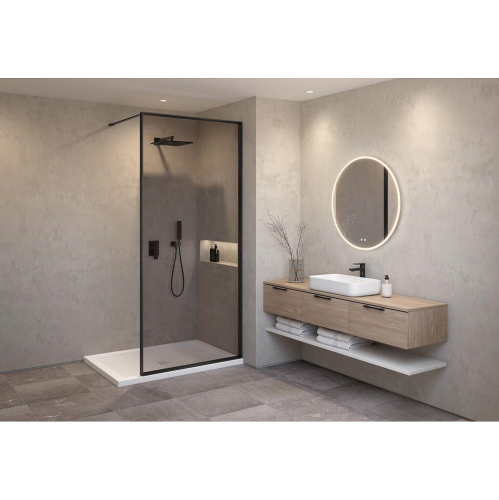 VESPERO SHIELD 33/BLACK FRAME/CLEAR GLASS/86''