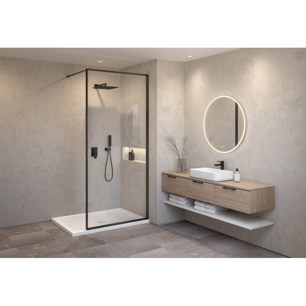 VESPERO SHIELD 45/BLACK FRAME/CLEAR GLASS/86''