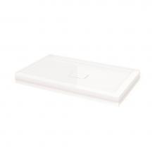 Fleurco ADT4842-18-L2 - FLANGED BASE W/DRAIN COVER 2-FLANGE/4842/WHITE/LEFT