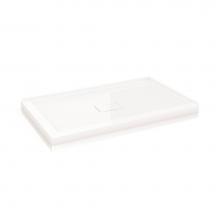 Fleurco ADT4842-18-R2 - FLANGED BASE W/DRAIN COVER 2-FLANGE/4842/WHITE/RIGHT