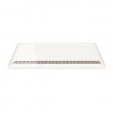 Fleurco AZM4836-18-11-B - ZERO THRESHOLD BASE/4836/WHITE/CHROME