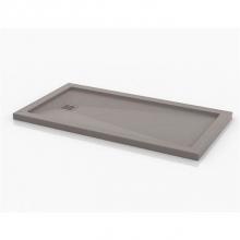 Fleurco ATAS3260-17 - TAVIA BASE /SLATE TEXTURE /32 x 60 /COCOA /WITH METAL GRID