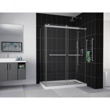 Fleurco NPUST6032L-11-40 - GEMINI PLUS TUB 60 x 32/CHROME/10MM/LEFT/SEKUR+