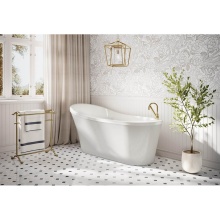 Fleurco BZMZ6029-18 - OPUS MEZZO TUB/6029/WHITE/WHITE DRAIN COVER