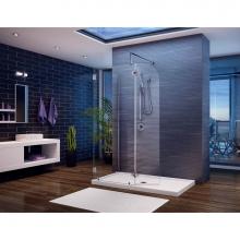 Fleurco V4304-11-40L-QH-79 - MONACO ''V'' RD 2-PAN & DR/CHR/CLR/LFT/OV HG/FL TB