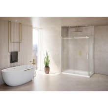 Fleurco NSS248R36R-18-80-79 - SKYLINE 2SIDED/48x36/R INL x R RET/WHITE/79H/MIST SKR+