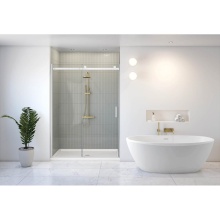 Fleurco NSS148-18-40L-79 - SKYLINE INLINE 48W 79H/WHITE/8MM/LEFT/SEKUR+