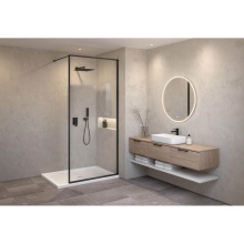 Fleurco VSP45-33-40-86 - VESPERO SHIELD 45/BLACK FRAME/CLEAR GLASS/86''