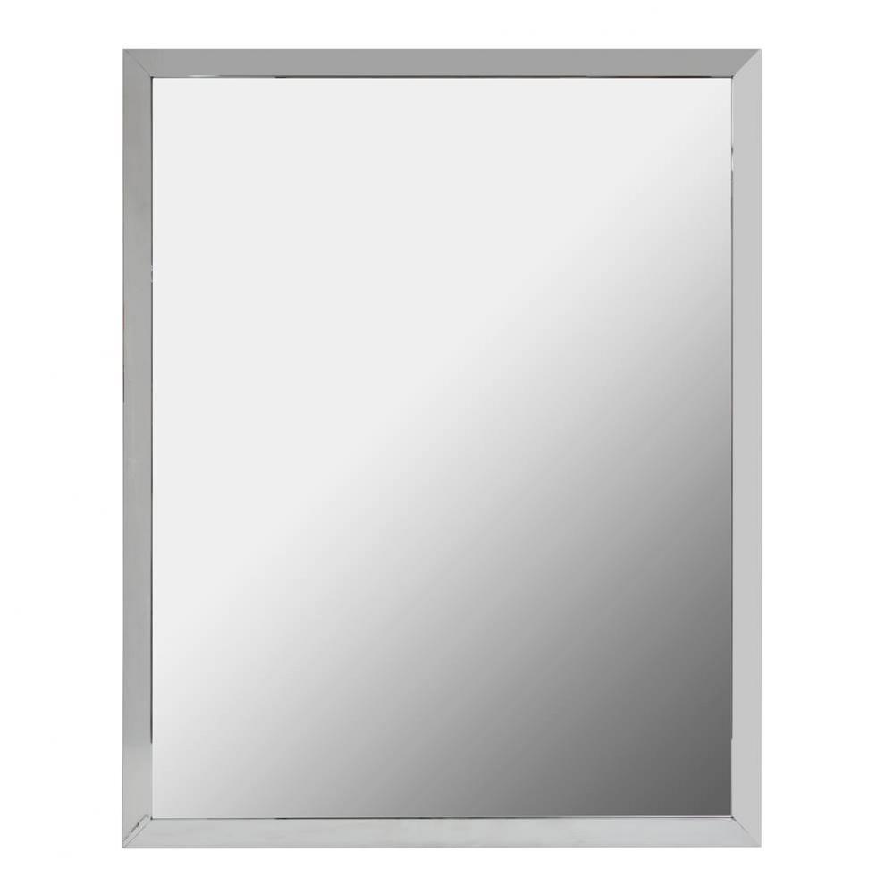 24X30 Aluminum Framed Mirror Chrome