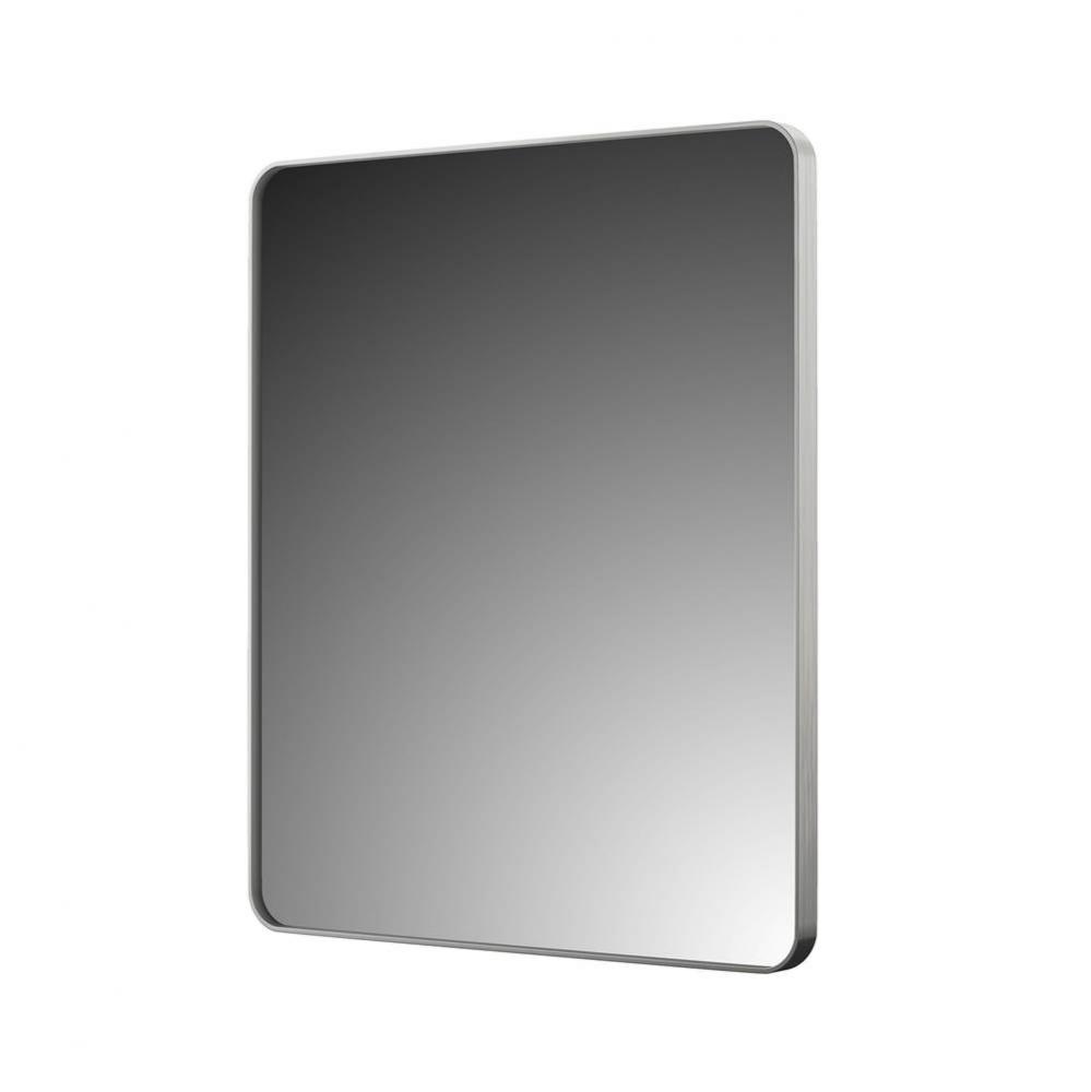 Foremost Reflections 24'' x 30'' Rounded Rectangle Mirror, Brushed Nickel