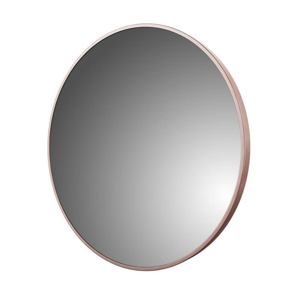 Foremost Reflections 28'' Round Wall Mirror, Brushed Rose Gold