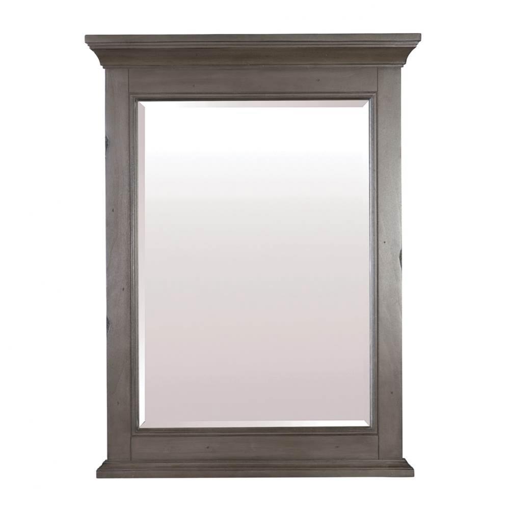 Brantley Framed Mirror Distressed Grey