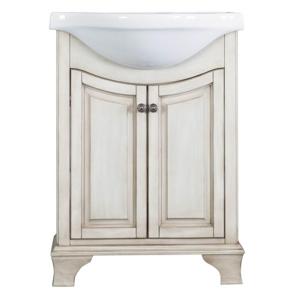 Corsicana 25'' Vanity with Top, Antique White