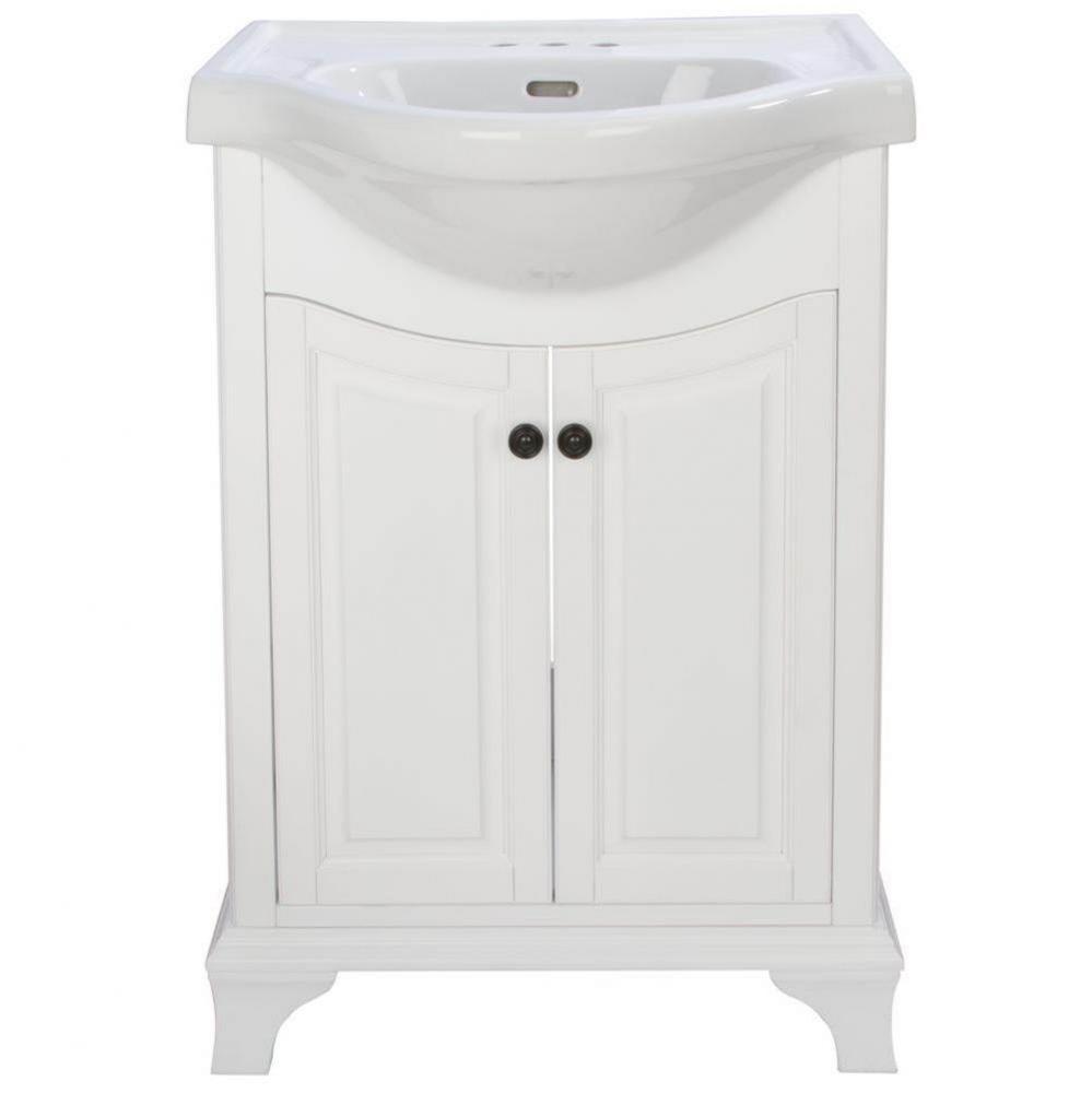 Corsicana euro vanity, White