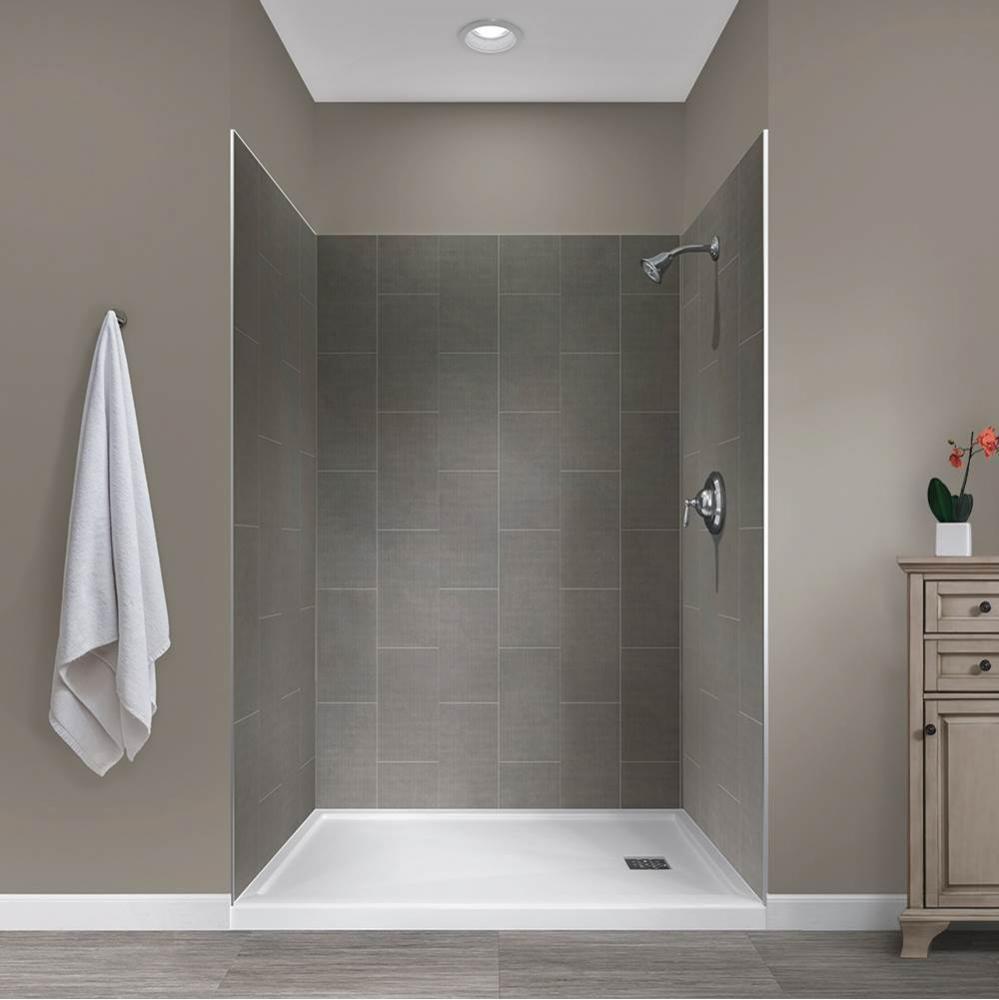 48'' X 34'' X 78'' Shower Wall Kit Quarry