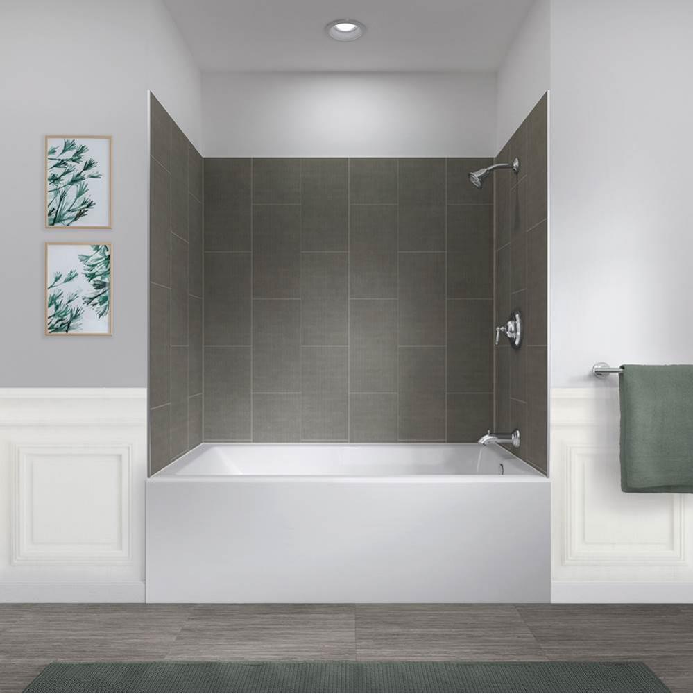 60'' X 32'' x 78'' Shower Wall Kit Quarry