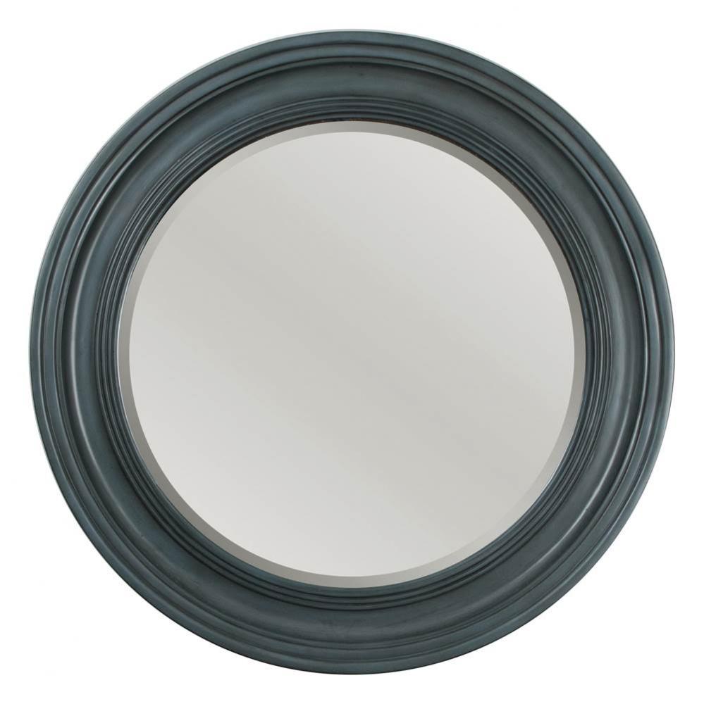 Harbor Blue Round Framed