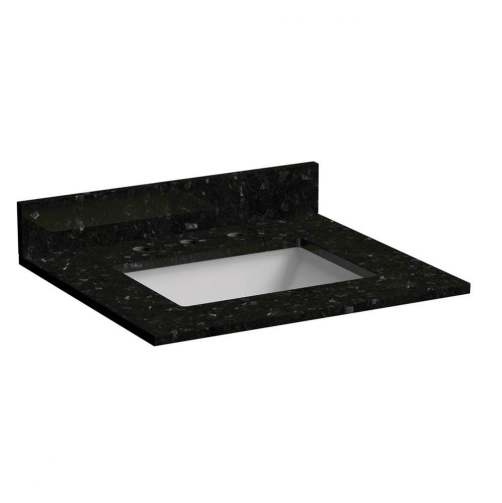 25apos;apos; Granite Top, Emerald Pearl, Rectangular