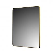 Foremost AM2430R-BG - Foremost Reflections 24'' x 30'' Rounded Rectangle Mirror, Brushed Gold