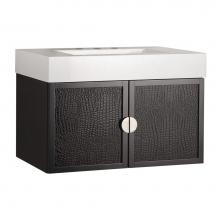 Foremost MABVT3321 - Mattra espresso bean wall hung bath vanity with high-density cultured marble