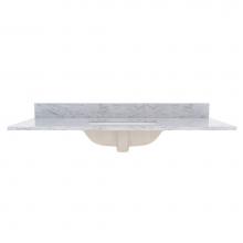Foremost ST49228CWR - 49'' Marble top, Carrara, Rectangular Bowl