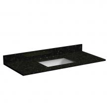 Foremost ST49228EPR - 49'' Granite top, Emerald Pearl, Rectangular Bowl