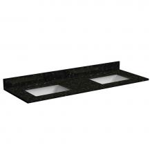 Foremost ST61228EPR - 61'' Granite top, Emerald Pearl, Rectangular Bowl