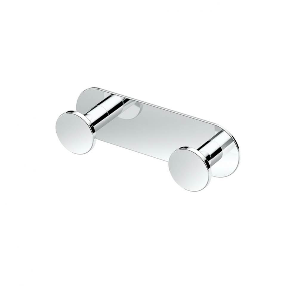Glamour All Modern Décor 6.5''L Double Robe Hook, Chrome