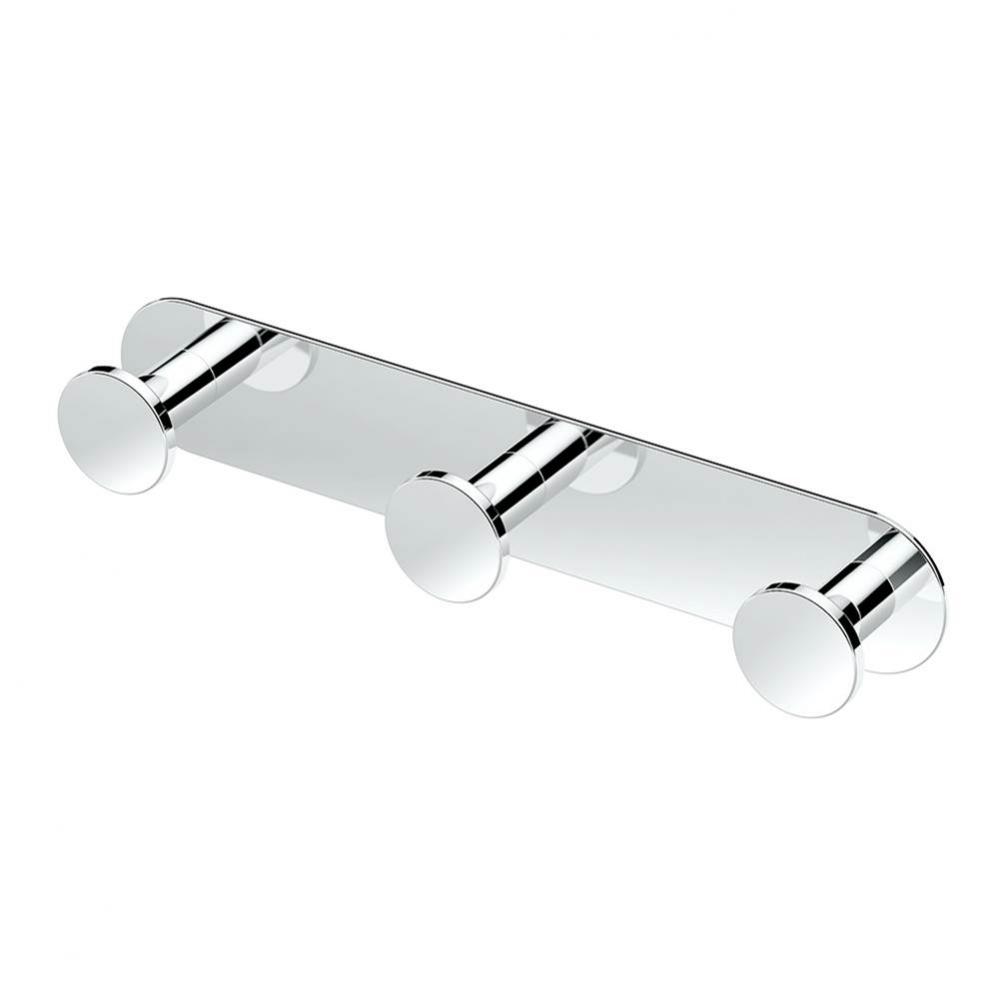 Glamour All Modern Décor 11'' L Triple Robe Hook, Chrome
