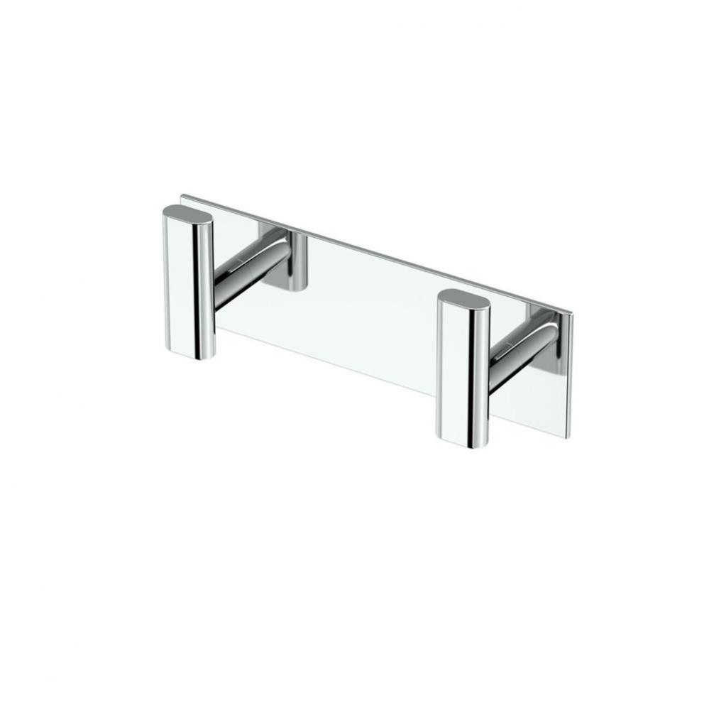 Elevate All Modern Décor 6.5'' L Double Robe Hook, Chrome