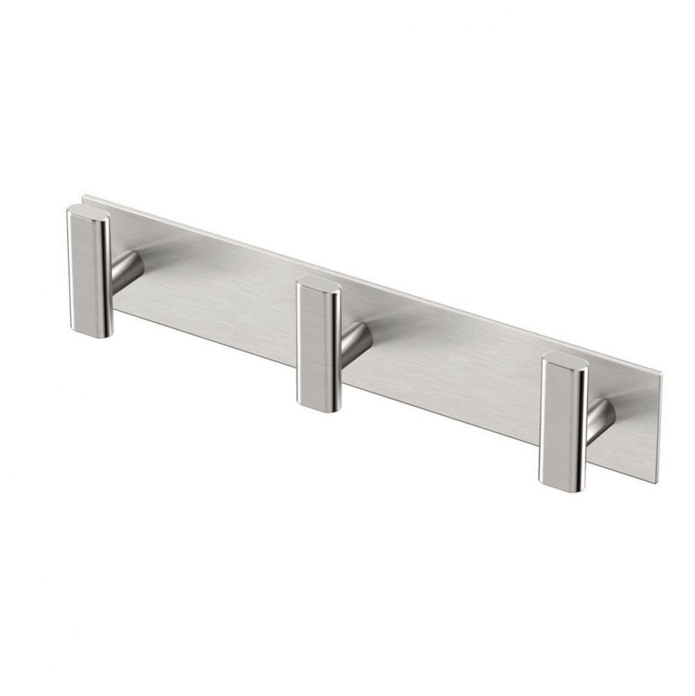 Elevate All Modern Décor 11'' L Triple Robe Hook, Satin Nickel
