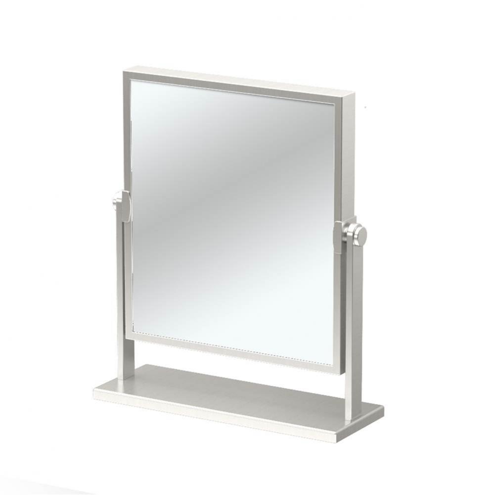 Table Mirror, 3X Magnification, Satin Nickel