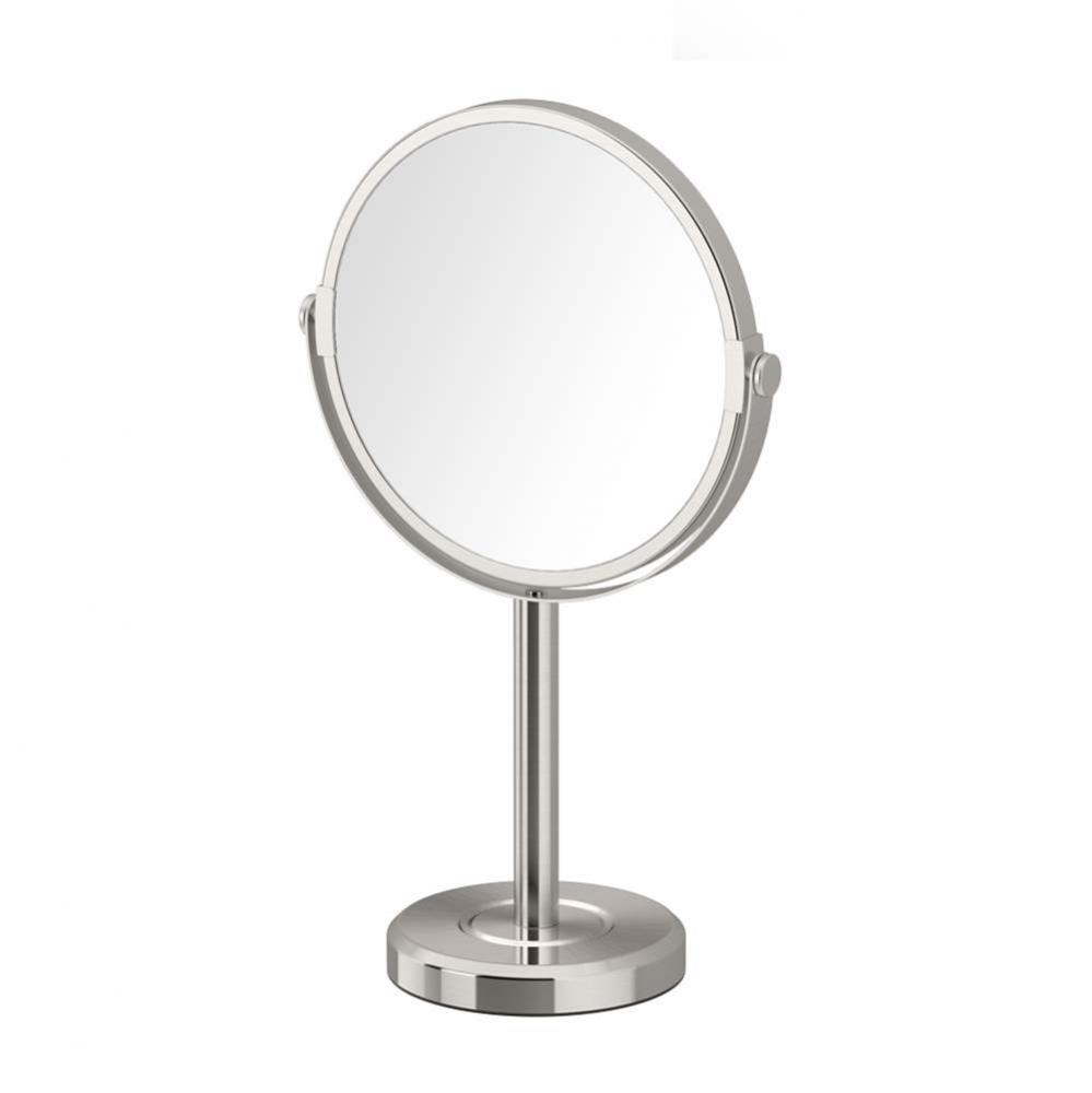 Latitude II Table Vanity Mirror Satin Nickel