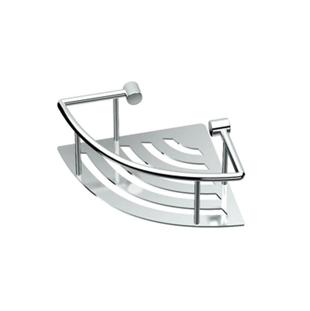 Elegant Corner Shelf 8''L, Chrome