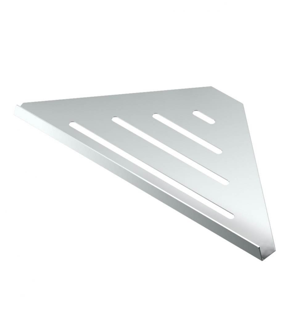 Elegant Corner Shelf, 13''L, Chrome