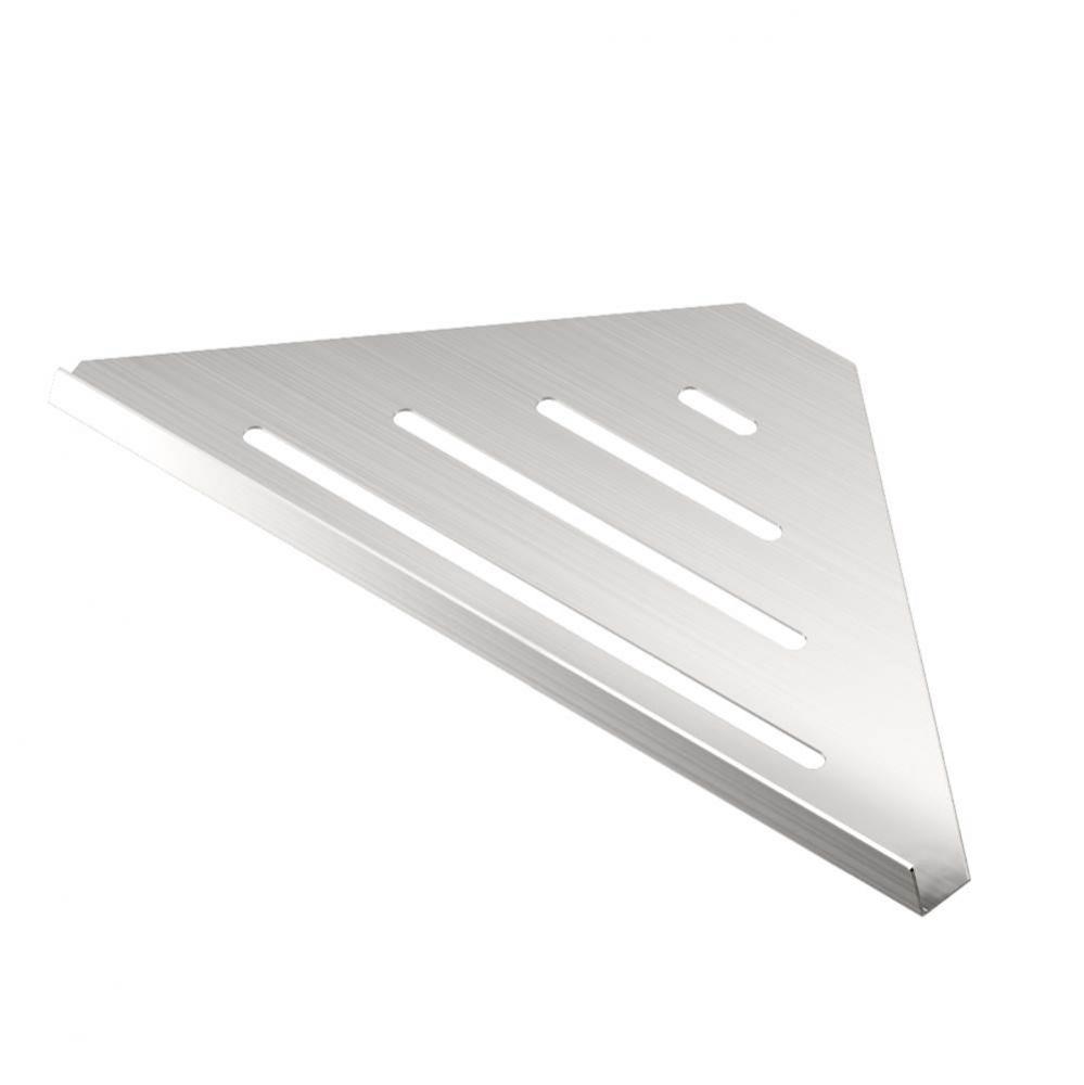 Elegant Corner Shelf, 13''L, Brushed Nickel