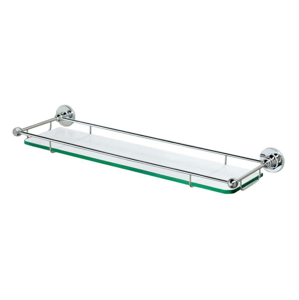 Premier Railing Glass Shelf 20''L, Chrome