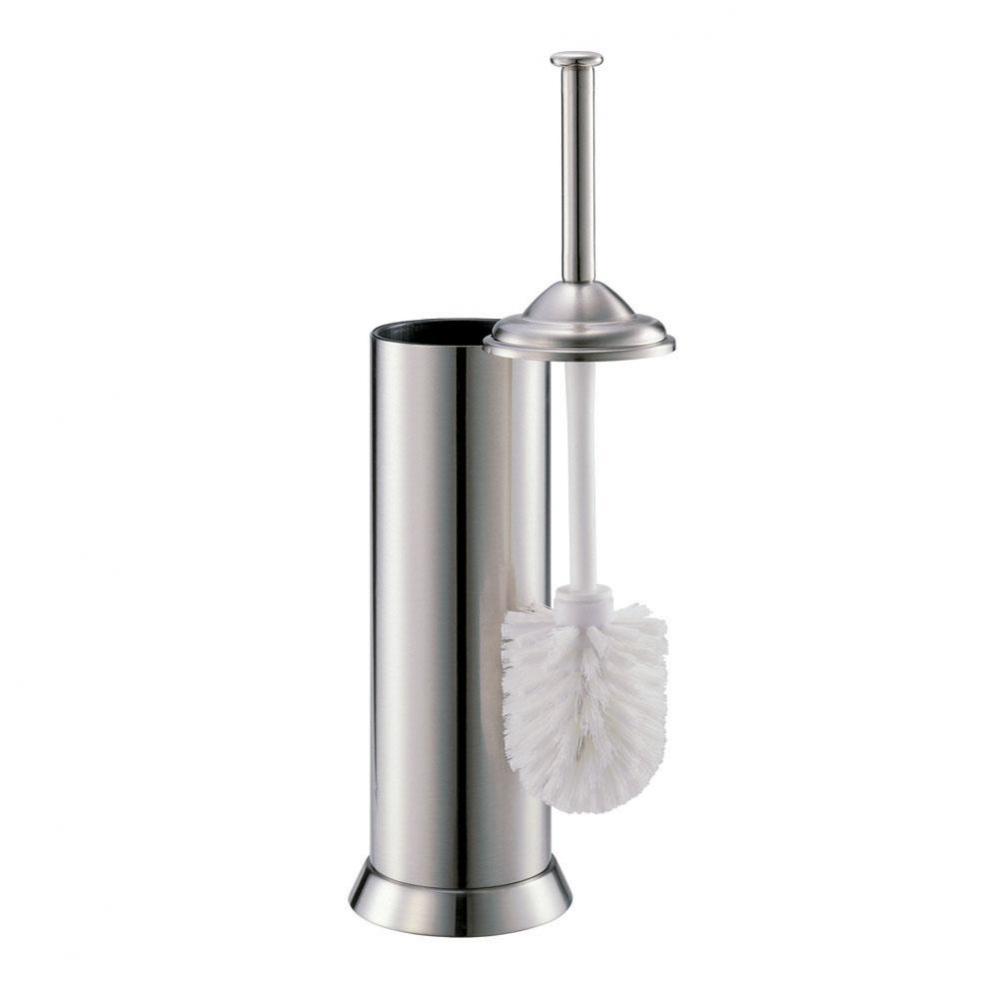 Toilet Brush Holder, Satin Nickel