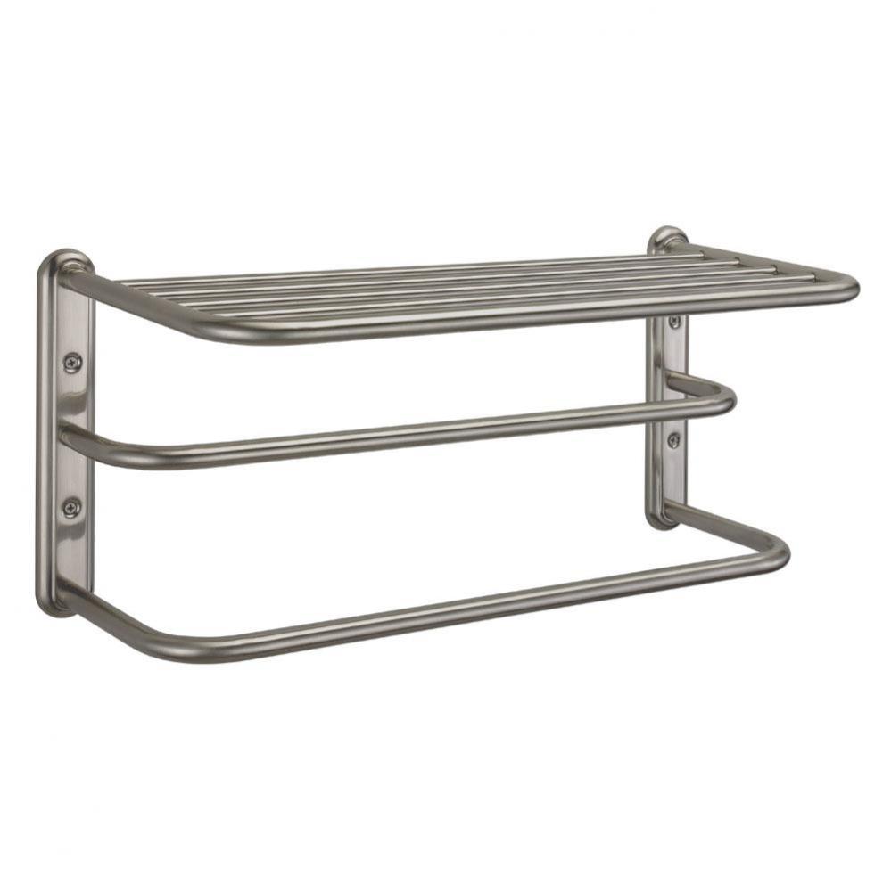 Hotel Spa Towel Rack, Satin Nickel