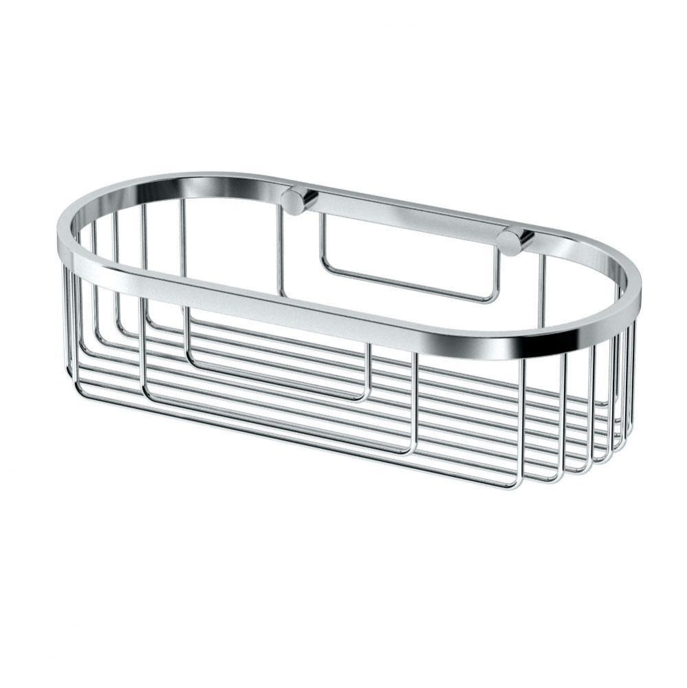 Oval Shower Basket, Chrome