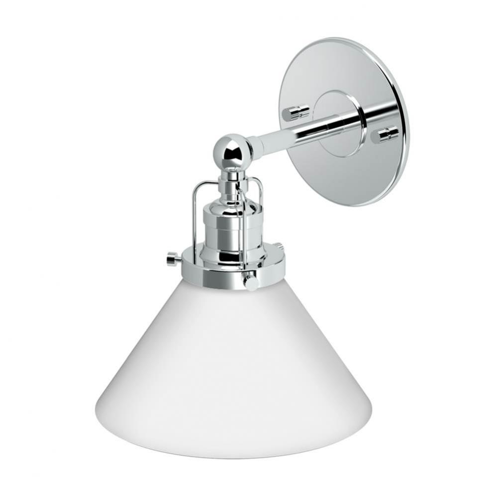Cafe Single Sconce, Chrome