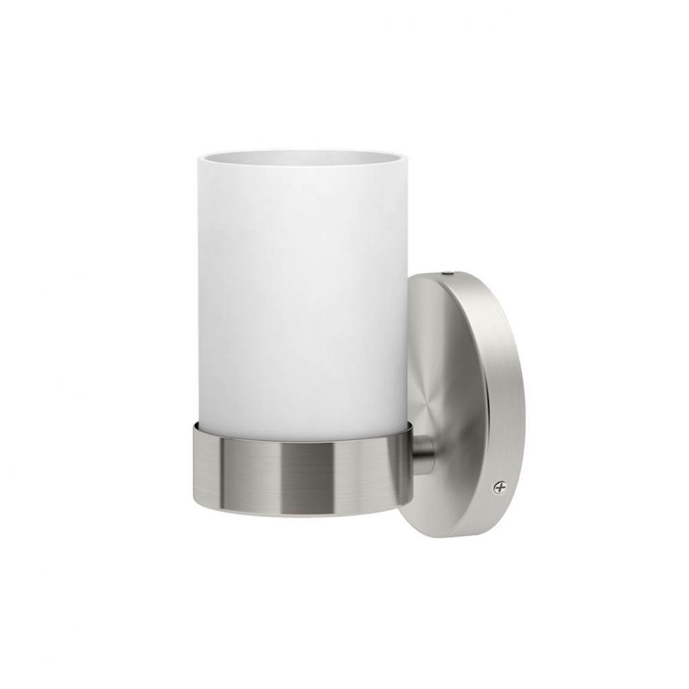 Glam Single Sconce, Satin Nickel