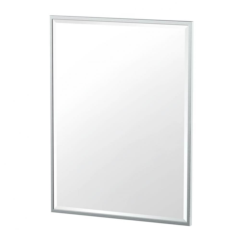 Flush Mount EZ Hanging 32.5''H Framed Rectangular Mirror, Chrome