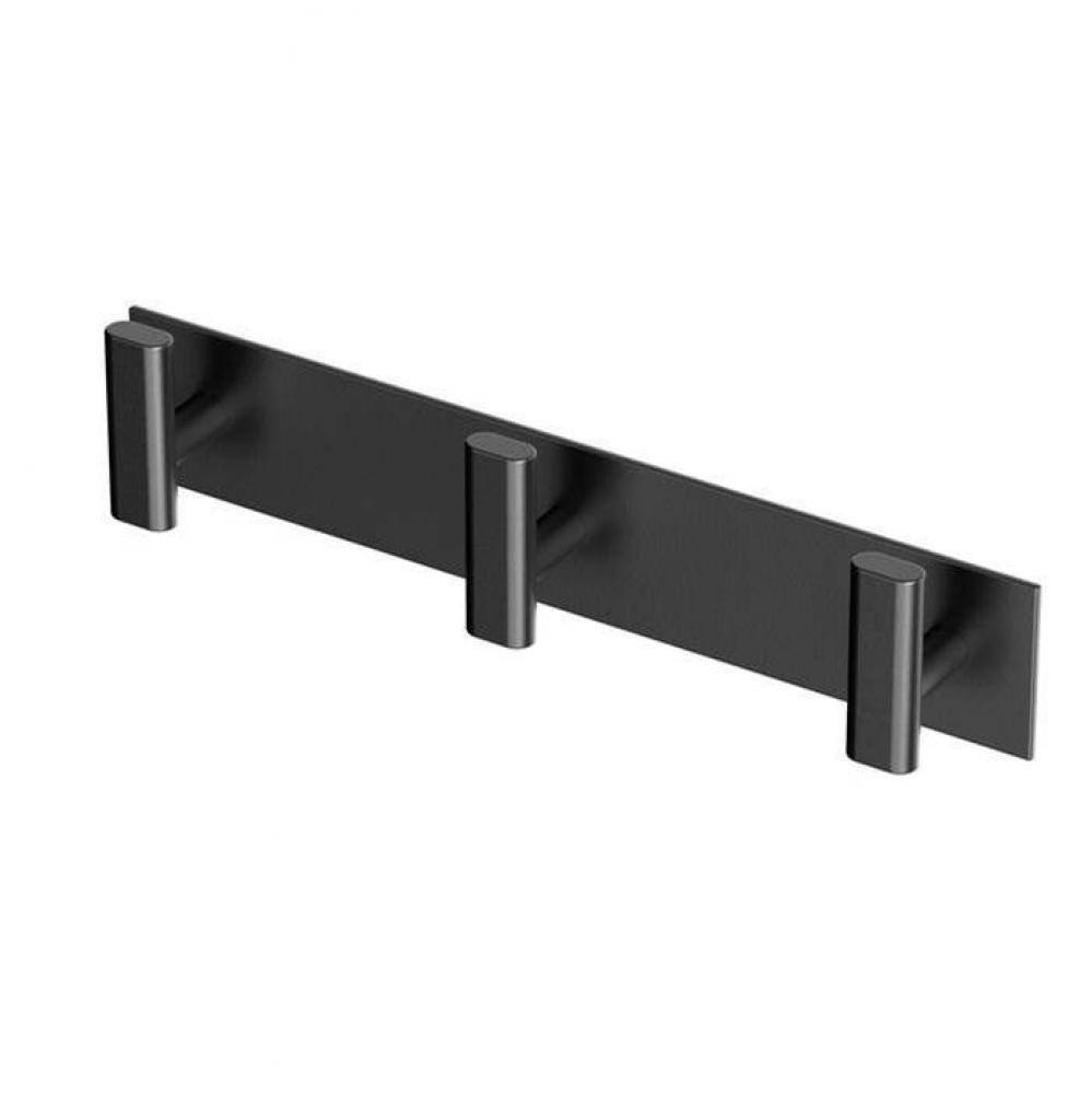 Elevate All Modern Décor 11'' L Triple Robe Hook, Matte Black