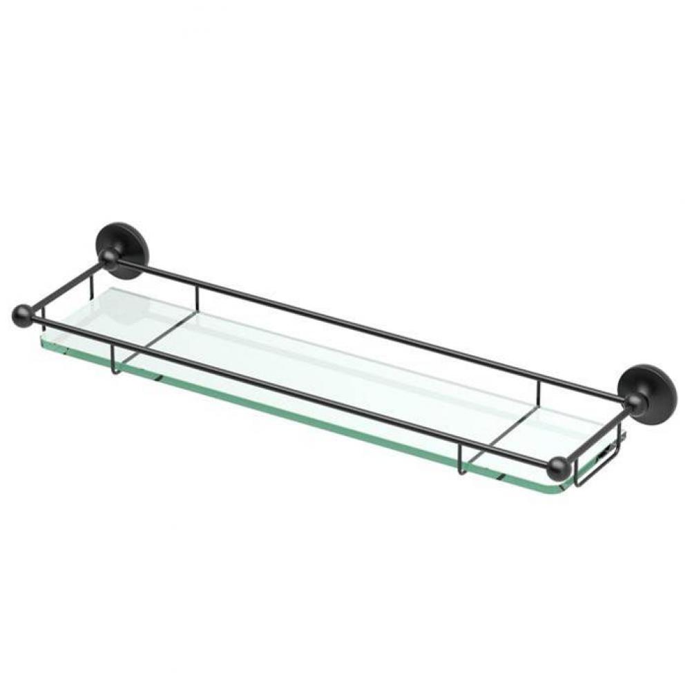 Premier Railing Glass Shelf 20''L Matte Black