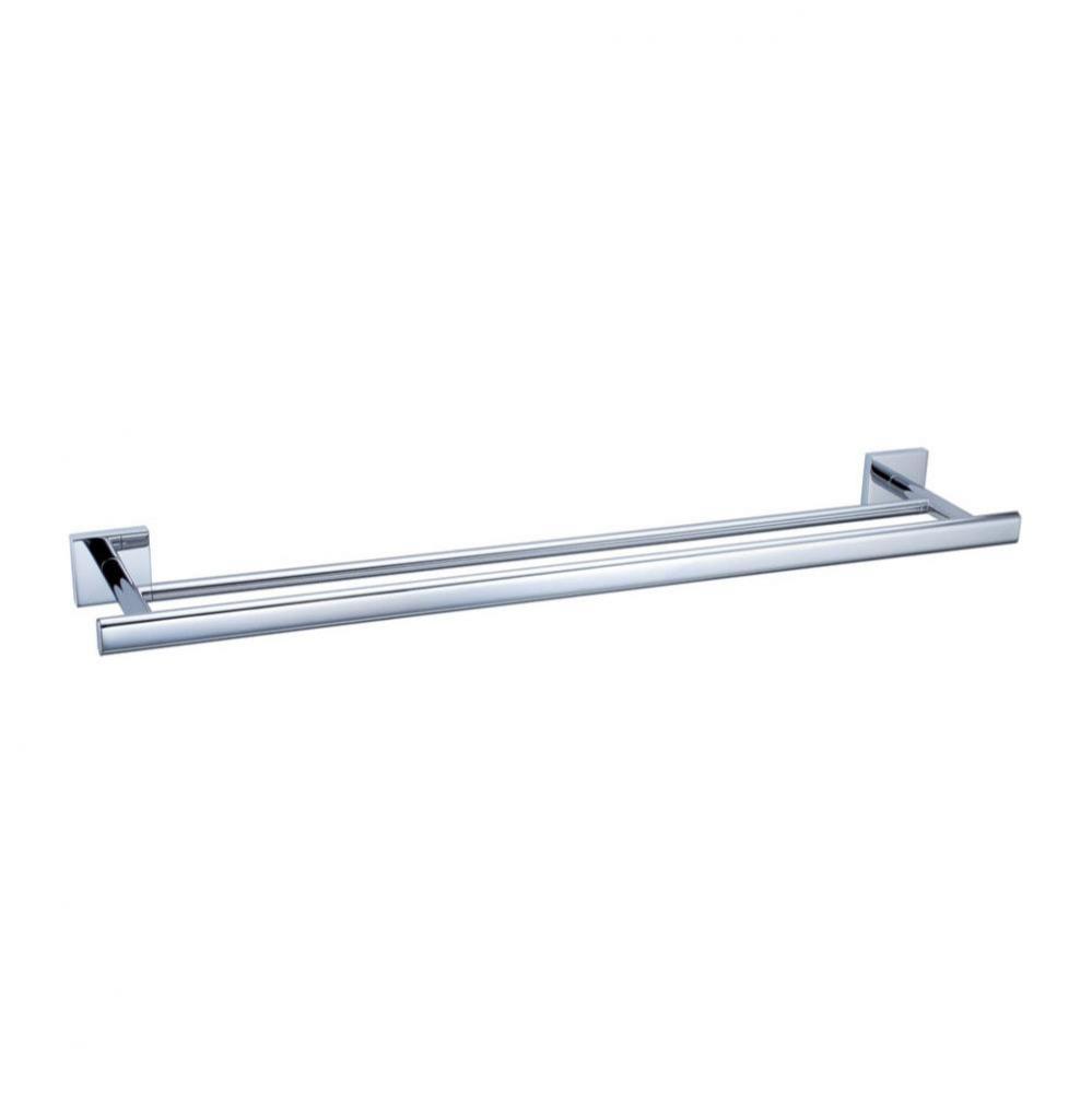 Elevate 24''L Double Towel Bar, Chrome